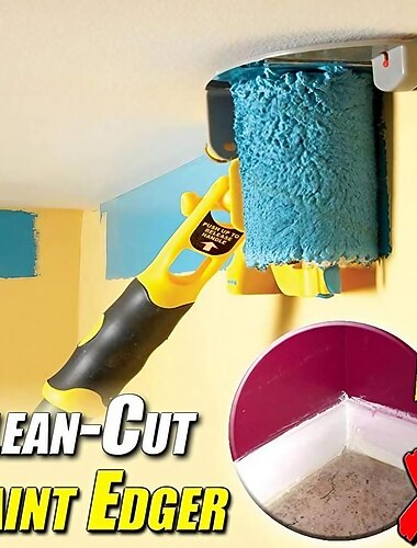 coupe nette peinture rouleau brosse peinture ensemble d'outils sûrs pour mur plafond