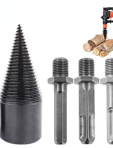 bois de chauffage couper bois foret 32mm fendage cône fendeuses de bûches bois de chauffage chopper bois fendu cône foret outils de travail du bois