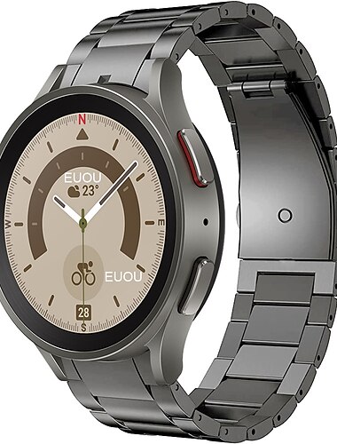 Pulseiras de Relógio para Samsung Galaxy Watch 7/6/5/4  40/44mm, Watch 5 Pro 45mm, Watch 6 Classic 43/47mm, Watch 4 Classic 42/46mm Aço Inoxidável Substituição Alça Ajustável Respirável Antichoque