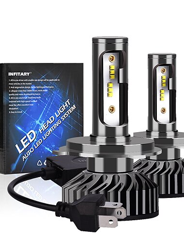  2 stuks INFITARY Automatisch LED Mistlamp Koplamp H7 H4 H3 Lampen 14000 lm 80 W 6500 k Plug en play Super licht Voor Universeel Alle jaren