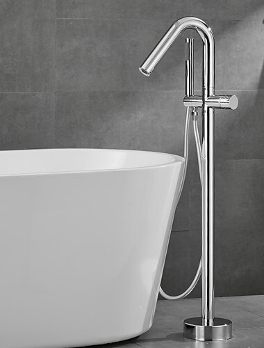 badkraan vloermontage vrijstaande badvuller messing high flow douchekranen met handdouche mengkranen draaibare uitloop