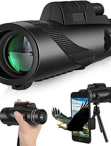 عدسة كاميرا الهاتف عدسة تركيز طويل 10x و أكثر 40 mm 120 ° العدسة مع الحامل إلى عالمي