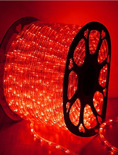 regnbue LED-rør lysstreng, 220v to-leder neon festivallys med eu plugg, utendørs dekorativ belysning for fester og arrangementer