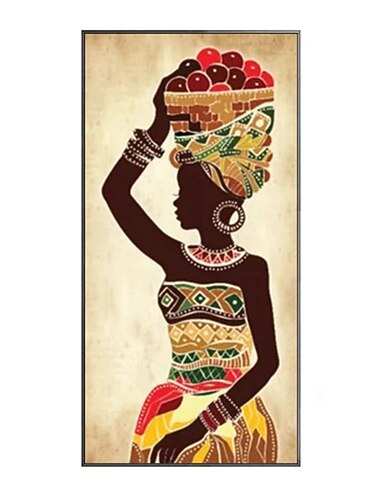 1 panel lidí tiskne africké ženy nástěnné umění moderní obraz domácí dekorace závěs na zeď dárek srolované plátno bez rámu, nenatažené