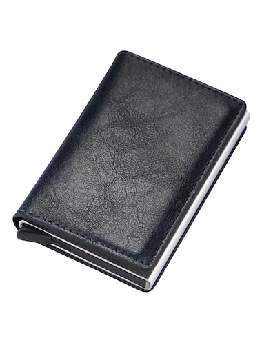 ID-luottokorttipidike lompakko ylellinen brändi miehet RFID-blokkaava suojattu maagisen nahkatyylin ohut mini-setelilompakko