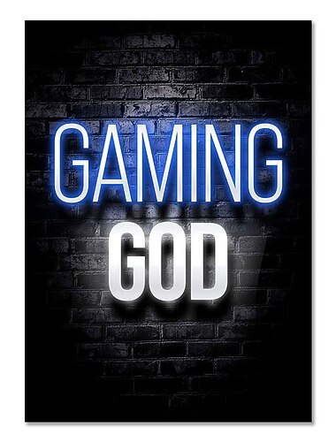 Spielzimmer Dekoration Poster Wandkunst Videospiel Leinwand Gemälde Spielzimmer Neon Dekor Bild für Gamer Boy Schlafzimmer Drucke Dekor ohne Rahmen