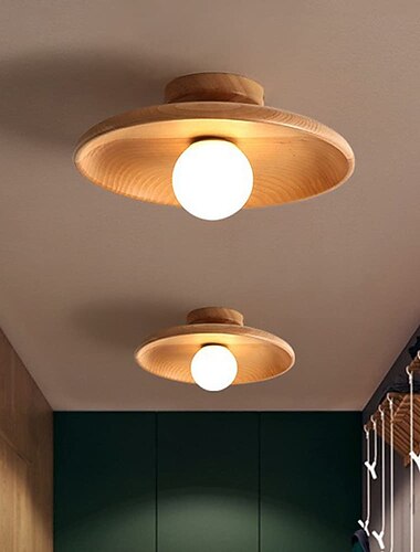 led taklamper 18cm ganglys ganglys aluminium krystall vintage stil stilig nordisk stil varmt lys