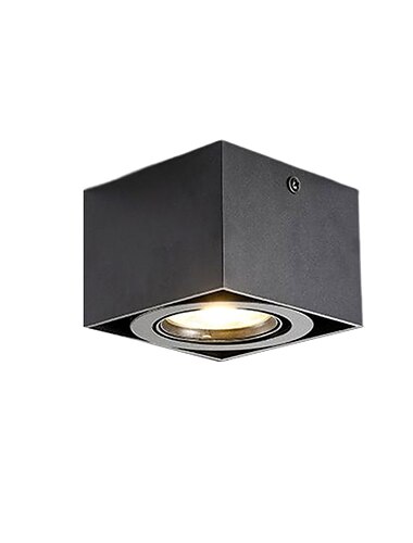 plafonniers à led dimmable 9.7cm barre lumineuse à encastrer au plafond led 3000-6000k 5w acrylique simple lampe pour chambre couloir cuisine galerie plafonds bas zones noir blanc