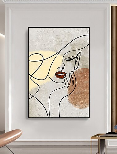 油絵, ハンドメイド, 手描き, ウォールアート, 抽象的, 人物, キャンバス, 絵画, 家の装飾, 装飾, ストレッチ, フレーム, すぐに掛けられる