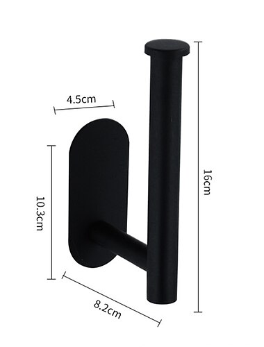 soporte de papel higiénico autoadhesivo baño montado en la pared 304 toallero de papel de acero inoxidable toallero de papel higiénico multifunción toallero de papel perforado