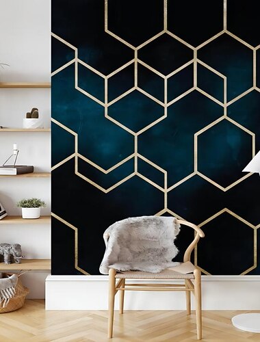 muurschildering behang muursticker bekleding print goud abstract canvas home decor peel en stick verwijderbaar