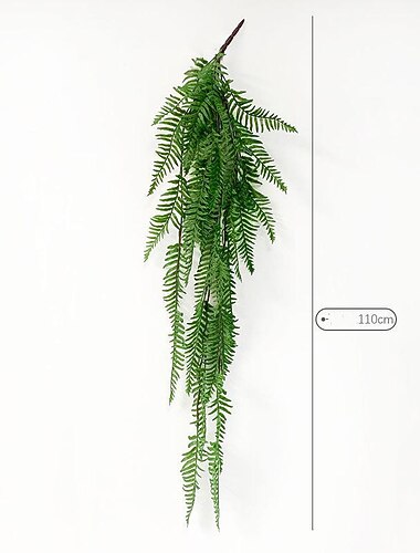grøn plante persisk blad vægophæng bryllup bar restaurant væg dekoration materialer simulering hængende planter, falske blomster til bryllup bue havevæg hjem fest dekoration