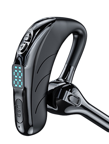 Cuffie telefoniche a mani libere per la guida Gancio auricolare Bluetooth 5.2 Impermeabili per sport con microfono integrato per Apple Samsung Huawei Xiaomi MI Fitness Campeggio Escursionismo Corsa