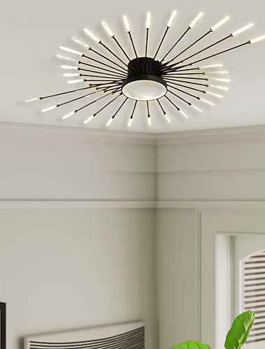 Φωτιστικά οροφής μονής σχεδίασης 128 cm μεταλλικά led σκανδιναβικού στυλ 110-240 v