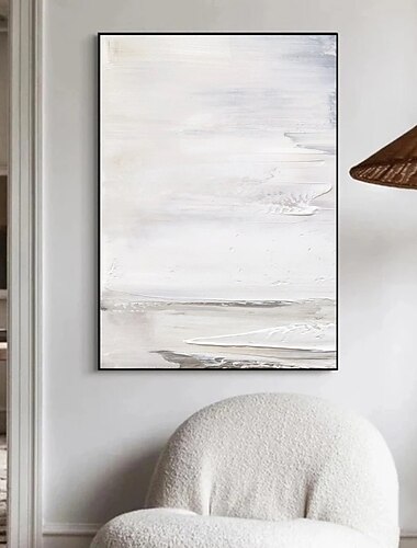 Handgefertigtes handgemaltes Ölgemälde Wand moderne Mode abstrakte weiße Leinwand Malerei Heimdekoration Dekor gerollte Leinwand Gemälde