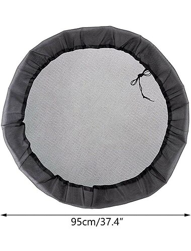 verstellbare Netzabdeckung für Regentonne, Filtersieb gegen fallende Blätter, Gartenbedarf