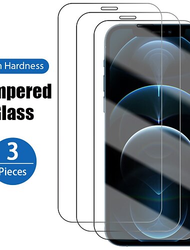 [3パック] スクリーンプロテクター 用途 Apple iPhone 16 iPhone 15 プロマックスプラス iPhone 14 13 12 11 Pro Max Mini X XR XS Max 8 7 Plus 強化ガラス 硬度9H 指紋防止 ハイディフィニション(HD) 超薄型 3Dタッチ対応
