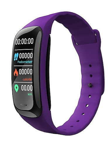 C1plus Orologio intelligente 0.96 pollice Orologio da Corsa Fitness Smartwatch Bluetooth Contapassi Promemoria chiamata Monitoraggio del sonno Compatibile con Android iOS Unisex Standby lungo