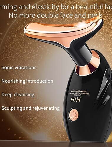 Massaggiatore Viso Anti-Rughe Dispositivo di Bellezza Anti-Invecchiamento per Viso Collo Occhi Cura della Pelle Massaggiatore Tonificante e Lifting per Donne e Uomini Regalo di San Valentino