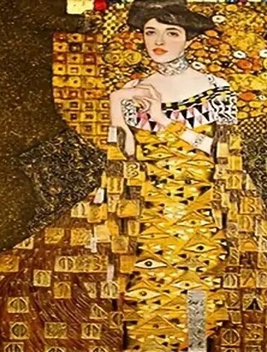 2 x rahmenloses klassisches Künstler Gustav Klimt Kuss abstraktes Ölgemälde auf Leinwand, Druck, Poster, moderne Kunst, Wandbilder für Wohnzimmerdekoration