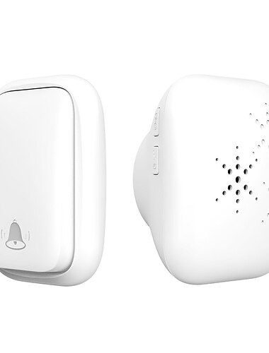 kabellose Türklingel mit eigener Stromversorgung, wasserdicht, keine Batterie erforderlich, 38 Klingeltöne, Plug-in-Ding-Dong-Türklingel, hohe Lautstärke, Pflegeklingel