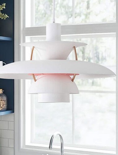 suspension led ufo, couleur moderne chambre suspensions aluminium suspension e26 base longueur réglable suspension lampe pour salon couloir salle à manger