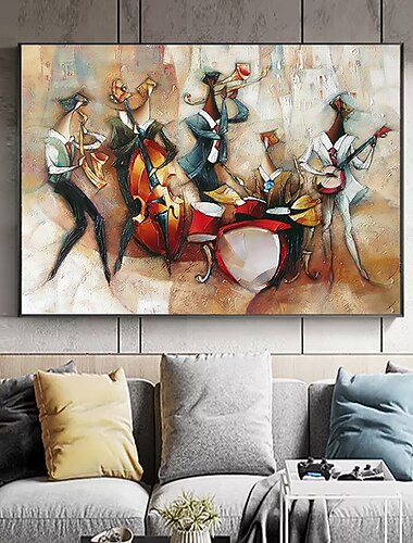 oljemålning handgjord stor storlek målning handmålad väggkonst abstrakt människor dukmålning heminredning dekor ingen ram målning endast