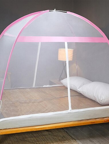 couleur unie simplicité cool et confortable moustiquaire anti-moustiques confortable chambre moustiquaire pliable prévenir les chutes