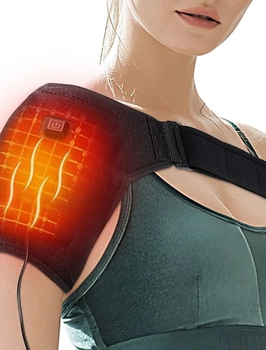 USB elektroniczny podgrzewany okład na ramię dla mężczyzn i kobiet regulowany pad grzewczy wspierający ramię gorąca terapia łagodzenie bólu regeneracja – prezent na Walentynki