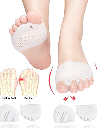 tampoane metatarsiene, separatoare de degete cu gel, pernă corectoare de bunion, distanțiere pentru degete, perne pentru picioare, moi&amp;respirabil, idee pentru neurom morton, vezicule, picioare