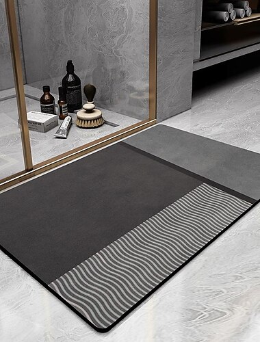 بساط حمام أرضي دياتومي غير قابل للانزلاق باب المرحاض فائق الامتصاص سريع الجفاف بساط قدم دخول سجادة باب سجادة ضد الإنزلاق