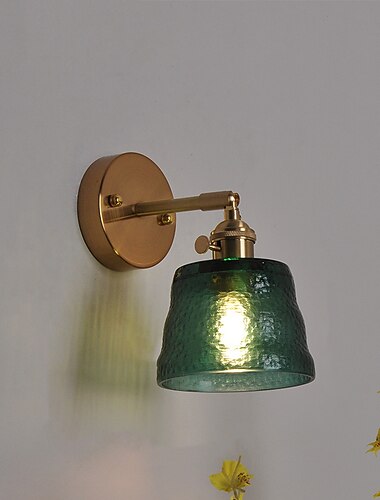 led wandleuchten innen warmes licht wandleuchten glas kleine e27 3000k wandleuchte für wohnzimmer schlafzimmer badezimmer flur tür treppe, nacht 110-240v