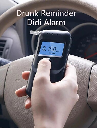 lydsto alcol tester palmare digitale etilometro display lcd mini misuratore portatile che soffia rilevatore di tester