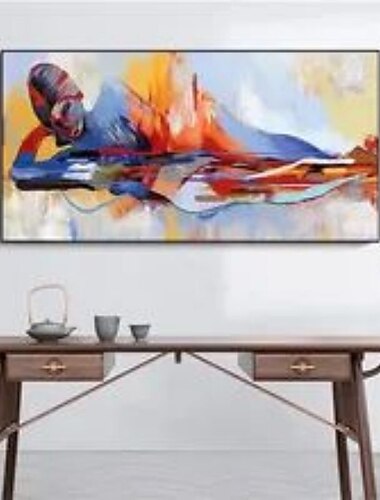 peinture à l'huile 100% fait main peint à la main art mural sur toile paysage horizontal personnes moderne décoration de la maison décor toile roulée sans cadre non étiré