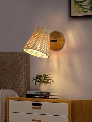 innendørs vegglampe rotting stue soverom metall vegglamper 3000k e26 vegglamper for soverom bad