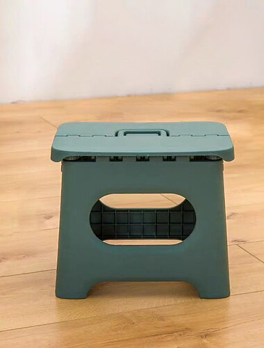 Taburete plegable portátil de estilo japonés para el hogar, taburete de plástico para niños, taburete de pesca para acampar al aire libre