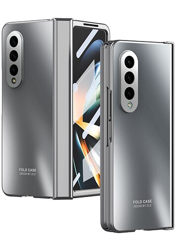 telefon Kılıf Na Samsung Galaxy Z Fold 5 Z Fold 4 Z Fold 3 Pełne etui Trzepnięcie Powłoka Odporne na kurz Solidne kolory PC