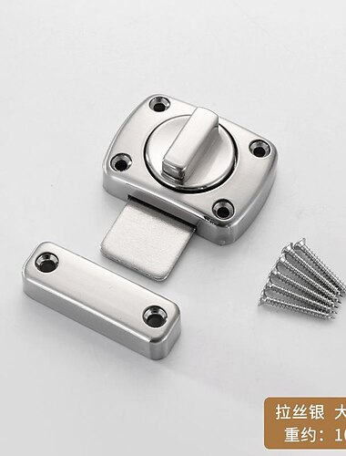 Home Security Türschloss Drehriegel Riegel Torriegel Türschiebeschloss Drehriegelschloss für Badezimmer Toilettentürschloss Schnappriegel