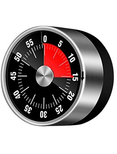 Temporizador mecánico de cocina, alarma de 60 minutos, temporizador de cocina, alarma fuerte, reloj magnético, temporizador