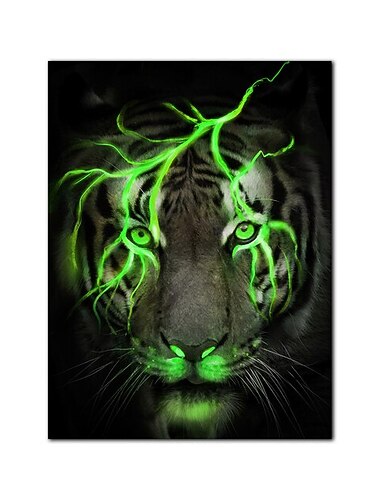 plakaty ścienne czarno-złoty jasny lew na płótnie malarstwo nowoczesne zdjęcia zwierząt do dekoracji wnętrz w salonie bez ramki