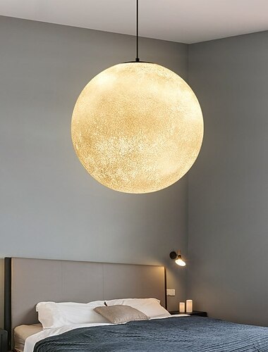 led taklampa 15cm månljus ljuskrona nordisk stil sovrum planet boll studie och restaurang verktyg månljus lampa internet kändis ins lampor