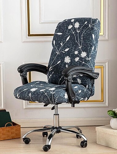 fodera per sedia da computer, fodera per sedia da ufficio elasticizzata fodera per sedile da gioco girevole morbida resistente lavabile