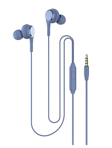 Kabelgebundene Kopfhörer Macaron-Farbe In-Ear kabelgebundene Kopfhörer leichte Kopfhörer mit HD-Mikrofon Sprachanruf 3.5mm Klinke für Mobiltelefon Tablet MP3 MP4 Valentinstagsgeschenk