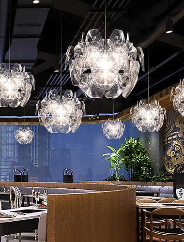 led závěsné světlo 60cm květinový design moderní akrylový lustr závěsná lampa vynikající stropní osvětlení dekorativní stropní světlo do obývacího pokoje chodba ložnice