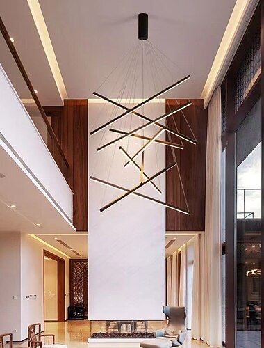 led-riippuvalaisin 3/5/7/9 päät klusterisuunnittelu sputnik design kattokruunut ruokasaliin makuuhuoneen riippuvalaisimet 110-240v vain himmennettävissä kaukosäätimellä