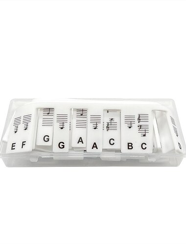 Οδηγός Νότων Πιάνου Για Αρχάριους Αφαιρούμενες Ετικέτες Νότας Πληκτρολογίου Πιάνου Για Μάθηση 88-Κλειδιών Πλήρους Μεγέθους Κατασκευασμένες Από Σιλικόνη Χωρίς Ανάγκη Αυτοκόλλητων