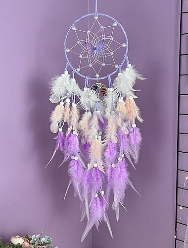 grön drömfångare fjärilsring handgjord present med grön fjäder vägghängande dekor konst vindspel boho stil bilhängande hemhänge