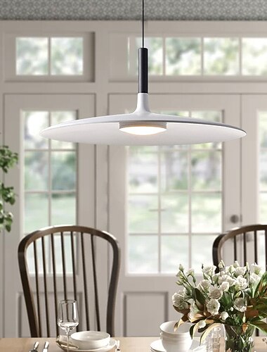  قلادة اضاءة ال اي دي 25 سم بتصميم فردي طلاء معدني تشطيبات حديثة 220-240 فولت