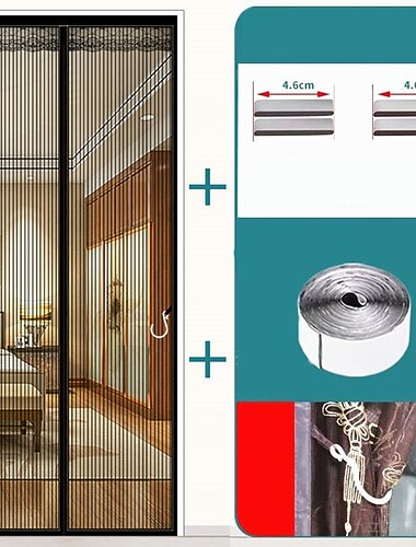 Tenda Magnetica Porta Portatile Rete Magnetica per Mosche o Insetti Ingresso per Porta Scorrevole Garage Patio Cucina Soggiorno Stanza Finestra Camera da Letto Bar Ingressi Facili per Animali