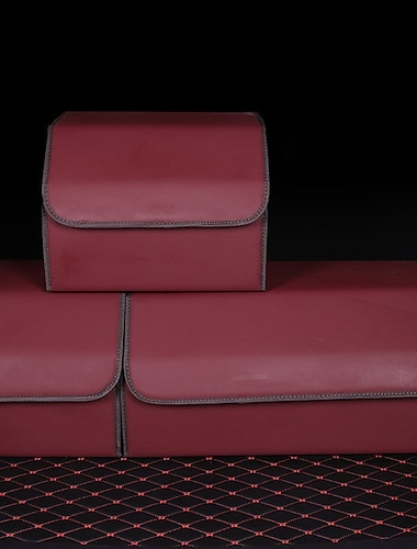 1 stk Bil Trunk Organizer Vandtæt Foldbar Kurv Stor kapacitet PU Til SUV Truck Van